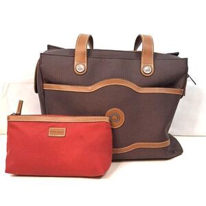 Delsey Paris Chatelet Air 2.0 Shoulder Travel Bag Choco Brown &Toiletry Pouch